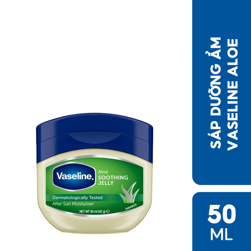 Sáp dưỡng ẩm Vaseline Protecting Jelly Lô Hội - Aloe (Tùy chọn dung tích)