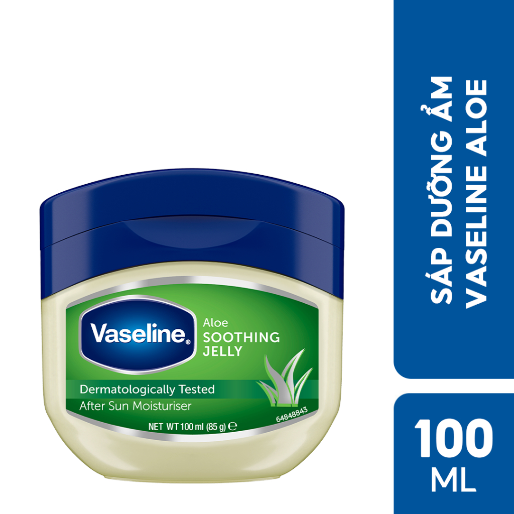 Sáp dưỡng ẩm Vaseline Protecting Jelly Lô Hội - Aloe (Tùy chọn dung tích)