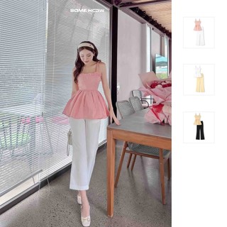 Set Nữ Camitop Flare Pants , Chất Vải Áo xi cotton lót lụa , Quần tuyết mưa Thoải Mái, WSB043 SOME HOW STORE