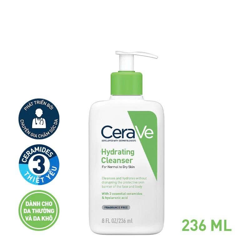 Sữa Rửa Mặt Hydrating Cleanser 236ml Làm Sạch Cấp Ẩm Cho Mọi Loại Da Không Gây Kích Ứng