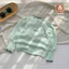 Áo dài tay bé gái BeBoong cotton nhăn nhún bèo 178A – áo tiểu thư dáng xinh, size 80–130 (10–35kg)
