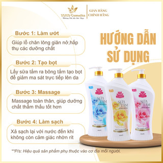 Sữa Tắm Nước Hoa C-White Giữ Ẩm Làm Mềm Da Lưu Hương Lâu Sạch Sâu Toàn Thân 1L