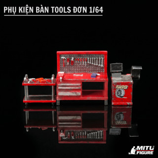Phụ Kiện Bàn Tools Sửa Chữa Garage 1:64 -Mô Hình bàn Sửa Chữa Cho Phụ Kiện Sa Bàn MITU Figure