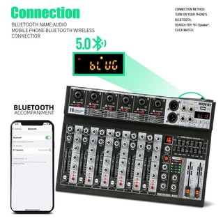 Bàn Mixer MX06BT, Karaoke Chuyên Nghiệp 99 Hiệu Ứng DSP Các Hiệu Ứng Như Reverb, Echo, Delay, Repeat Tích Hợp Sẵn