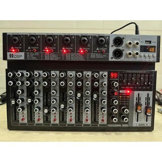 Bàn Mixer MX06BT, Karaoke Chuyên Nghiệp 99 Hiệu Ứng DSP Các Hiệu Ứng Như Reverb, Echo, Delay, Repeat Tích Hợp Sẵn
