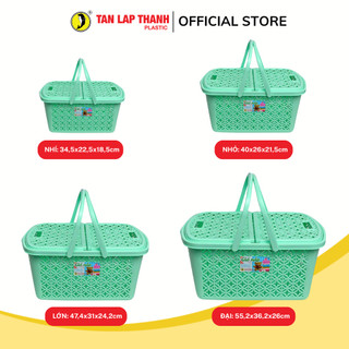 Giỏ nắp hoa nhựa Tân Lập Thành Sản phẩm chất lượng, nhà nhà thịnh vượng, bền chắc, tiện lợi