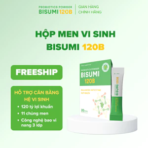 Men vi sinh BISUMI 120 tỷ lợi khuẩn - Hỗ trợ cân bằng hệ vi sinh, cải thiện tiêu hóa