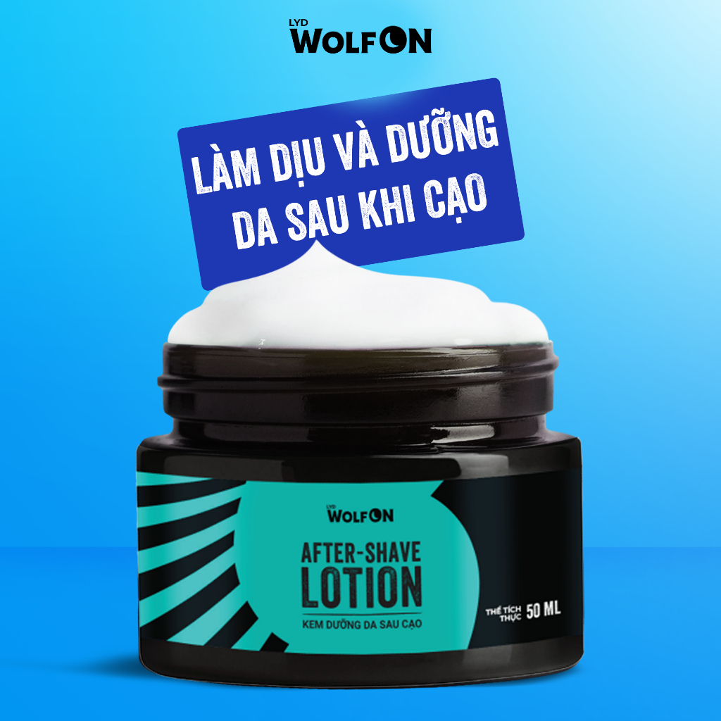 Combo Dung Dịch Nam Giới LYD Wolf On Làm Sạch Khử Mùi 150ml và Bọt Cạo 120ml, Kem Dưỡng 50ml
