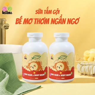 Combo 2 Sữa Tắm Gội Trẻ Em 2in1 Kibu MƠ - Bảo Vệ Tóc Mềm Mượt & Dịu Nhẹ Cho Da Nhạy Cảm - 300ml