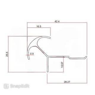 Nẹp nhôm bo góc tròn MY12 dài 2.5m vận chuyển cắt đôi / Nẹp nhôm góc ngoài