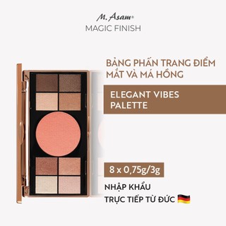 Bảng phấn trang điểm mắt và má hồng M.Asam MAGIC FINISH Elegant Vibes Palette 8 x 0,75g+3g