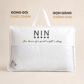 Ruột Gối Nằm Kháng Khuẩn NIN House Êm Ái | 50x70cm | Ruột Gối Siêu Mềm Mại, Hỗ Trợ Giảm Đau Cổ, Đau Vai Gáy