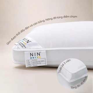 Ruột Gối Nằm Kháng Khuẩn NIN House Êm Ái | 50x70cm | Ruột Gối Siêu Mềm Mại, Hỗ Trợ Giảm Đau Cổ, Đau Vai Gáy
