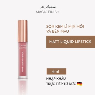 Son kem lì mịn môi M.Asam MAGIC FINISH Matt Liquid Lipstick 4ml