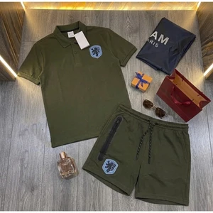 POLO Clb Anh New HÀ LAN Bản Rêu Chất Cotton Thoáng Khí Mặc Mát- Bộ Đồ Nam Nữ Boy Phố Basic Mặc đi Chơi