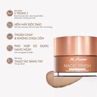 Kem nền mây 5 trong 1 M.Asam MAGIC FINISH Make-Up Mousse 30ml