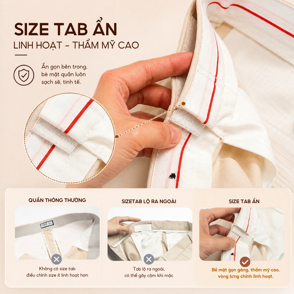 Quần tây SMART DAILY nam form đứng hack dáng, chất vải Wool mềm mịn ít nhăn, quần công sở lịch lãm dễ phối đi làm - FEAE