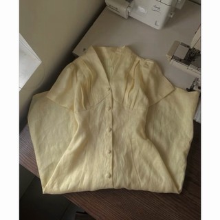 𝗛𝗶𝗺 - |LY LINEN| - Đầm Linen cúc bọc thắt eo sau