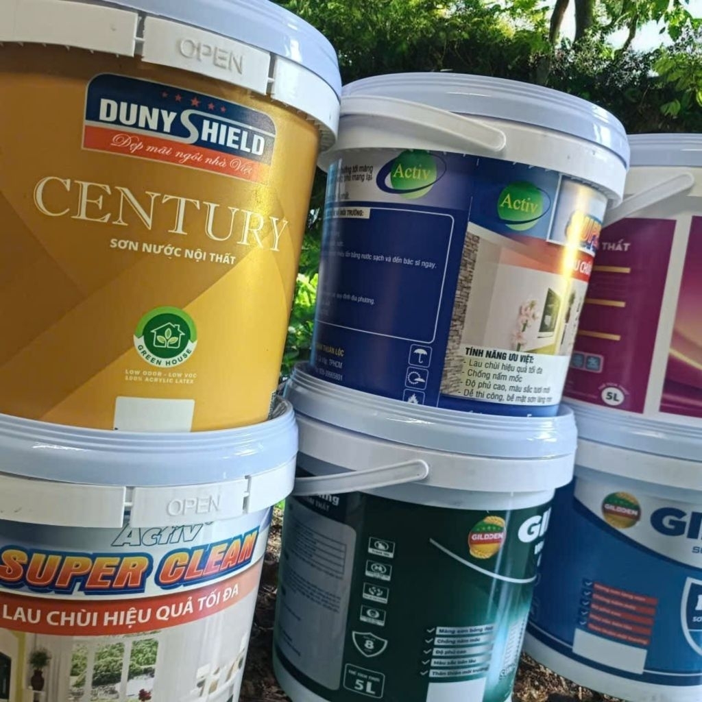Sơn nội thất thùng 5kg, bảng màu đẹp, nhiều màu lựa chọn