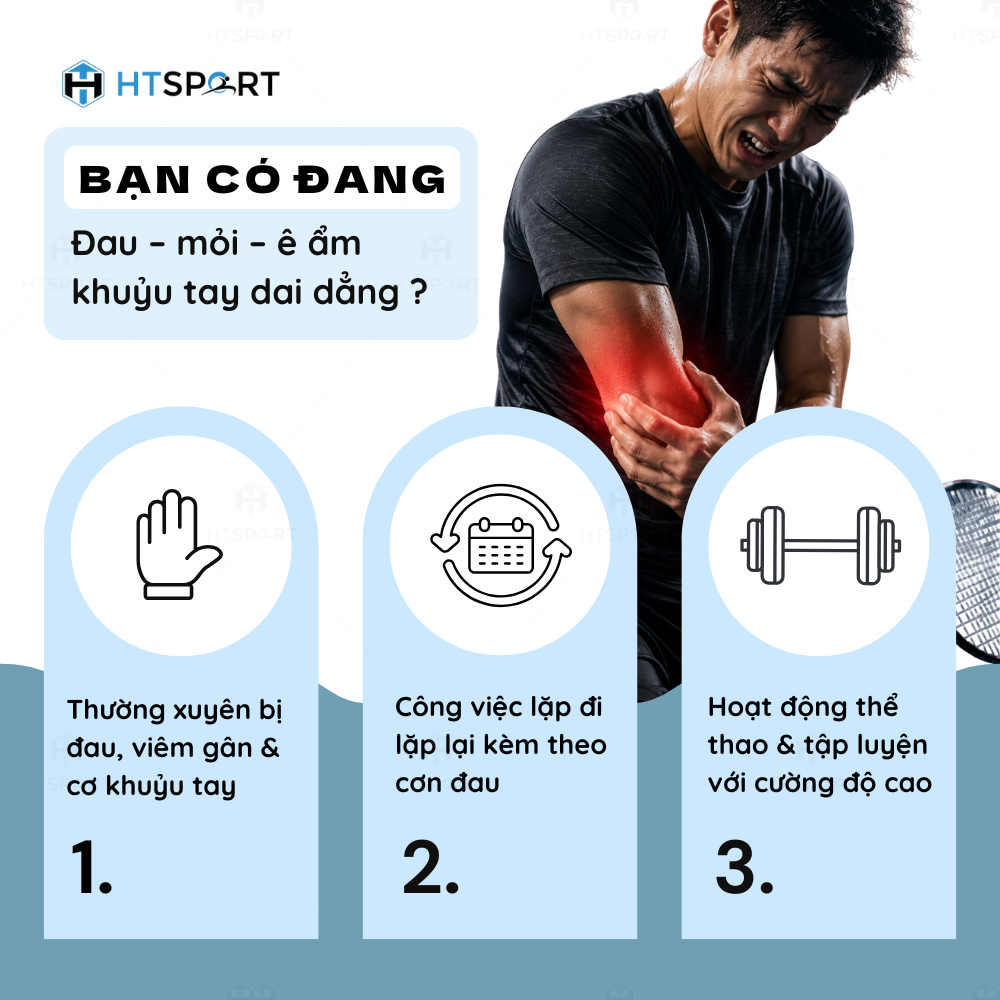 Đai Bó Cơ Bảo Vệ Khuỷu Tay Aolikes A-7949, Băng Quấn Tránh Chấn Thương Thể Thao Tennis Tập Gym