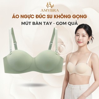 [ MẪU MỚI ] Combo Áo Ngực Nữ Đúc Su Không Gọng Mềm Mại, Áo Lót Nữ Mút Bàn Tay Thông Hơi AMYBRA A820