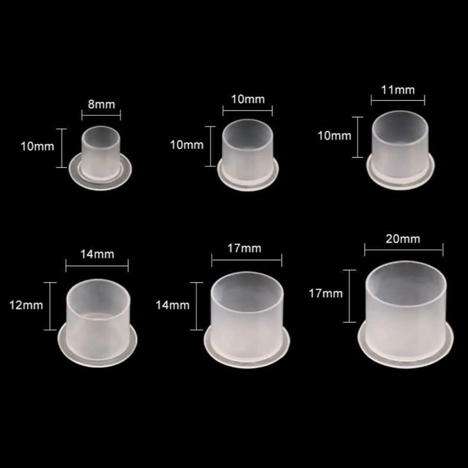 Chum Nhựa Đựng Mực Xăm Đế Bằng - Chum Body Đủ Kích Cỡ