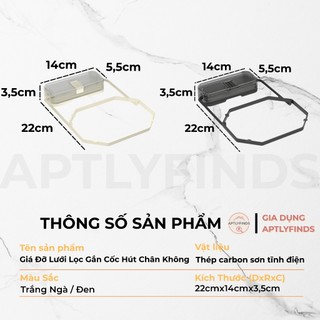 Giá Đỡ Lưới Lọc Rác Hút Chân Không APTLYFINDS Thép Carbon Chống Gỉ, Tiện Lợi Không Cần Khoan Đục
