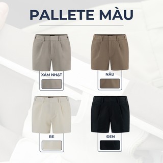 [SIZE S] Quần short tây nam POLOMANOR kiểu dáng Classic sang trọng, lưng chun ẩn, cao cấp thoáng mát