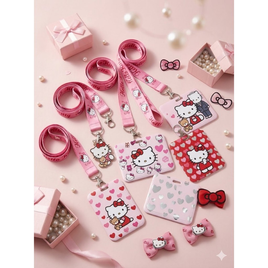 DÂY + BAO THẺ BẢNG TÊN MÈO KITTY CỰC XINH _ HOT TREND