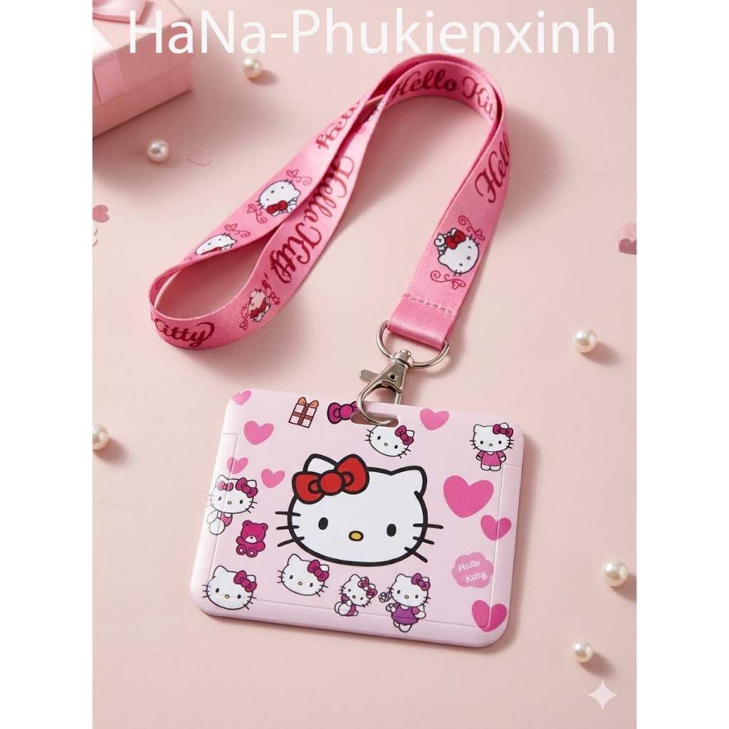 DÂY + BAO THẺ BẢNG TÊN MÈO KITTY CỰC XINH _ HOT TREND