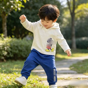 Set Bộ Bé Trai Dài Tay Thu Đông Xuất Dư C2619 Chất Da Cá Mềm Mịn Thoải Mái Size 3M-3Y (5-15kg)