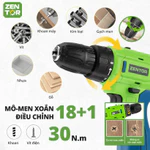 [Hỏa tốc]Máy Khoan Pin 12V Cầm Tay DELI ZENTOR Máy Bắn Vít 2 Pin 12V 3 Chức Năng Khoan, Bắt,Tháo Vít - Bảo hành 12 tháng — ảnh 2