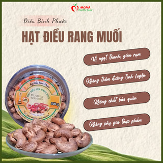 Mona Organic | Hạt Điều rang muối Bình Phước (hàng loại 1) 500gr