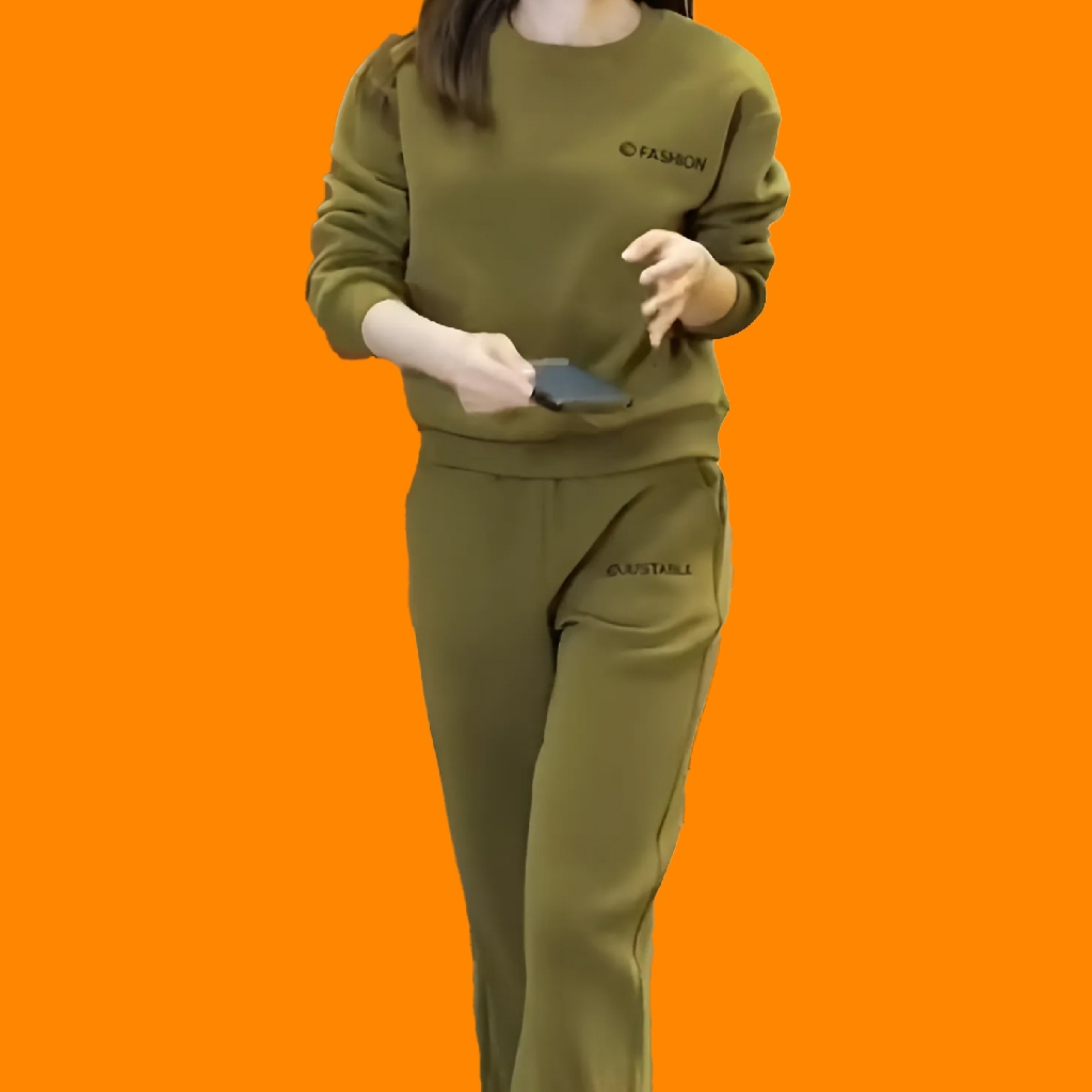 Đồ Bộ Nữ Quần Dài 𝗟𝗮𝗻𝗹𝗲𝗲 𝗙𝗮𝘀𝗵𝗶𝗼𝗻 Ống Suông Mã 0A