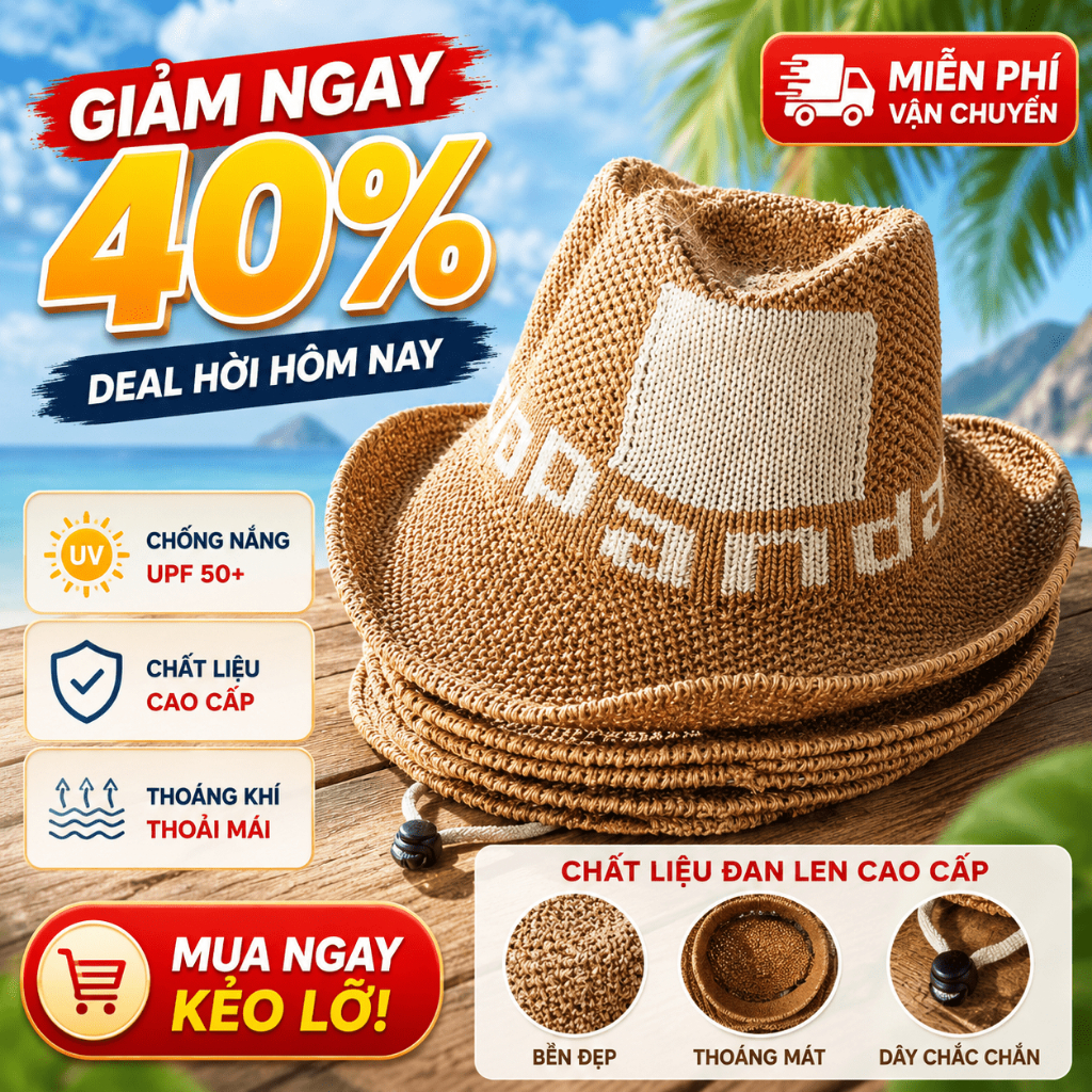 Mũ Nón Lưỡi Trai Chống Nắng Trẻ Em Vải Cây Bông Lanh Mùa Hè Gấu Phi Hành Gia Thoáng Mát An Toàn