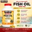 Viên uống dầu cá bổ sung Omega-3 cho Tim mạch, Thị lực & Não bộ Kirkland Signature Fish Oil 1000mg 400 Viên