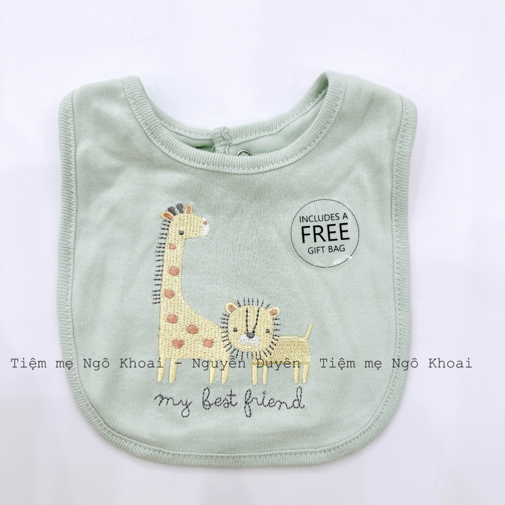 [MD76] Link4 Yếm cổ cotton các hãng xuất xịn giữ ấm cho bé