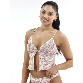 Bikini 2 mảnh nữ, bộ bơi đi biển kín đáo, họa tiết hoa nhí, áo không đệm ngực hàng xuất dư cao cấp
