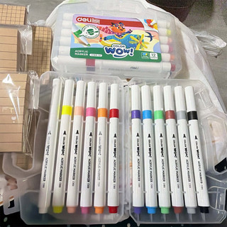DIY - Bút ACRYLIC Marker Vẽ Được Lên Nhiều Bề Mặt, Chất Liệu, Có Độ Che Phủ ♥ Trang Trí, Sáng Tạo