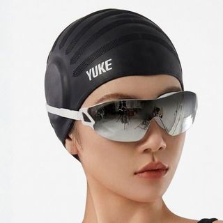 [QUÀ TẶNG] Mũ bơi Silicon YLKE 3D Premium cao cấp - Nón bơi thiết kế bảo vệ tai, chống nước tuyệt đối cho Nam và Nữ