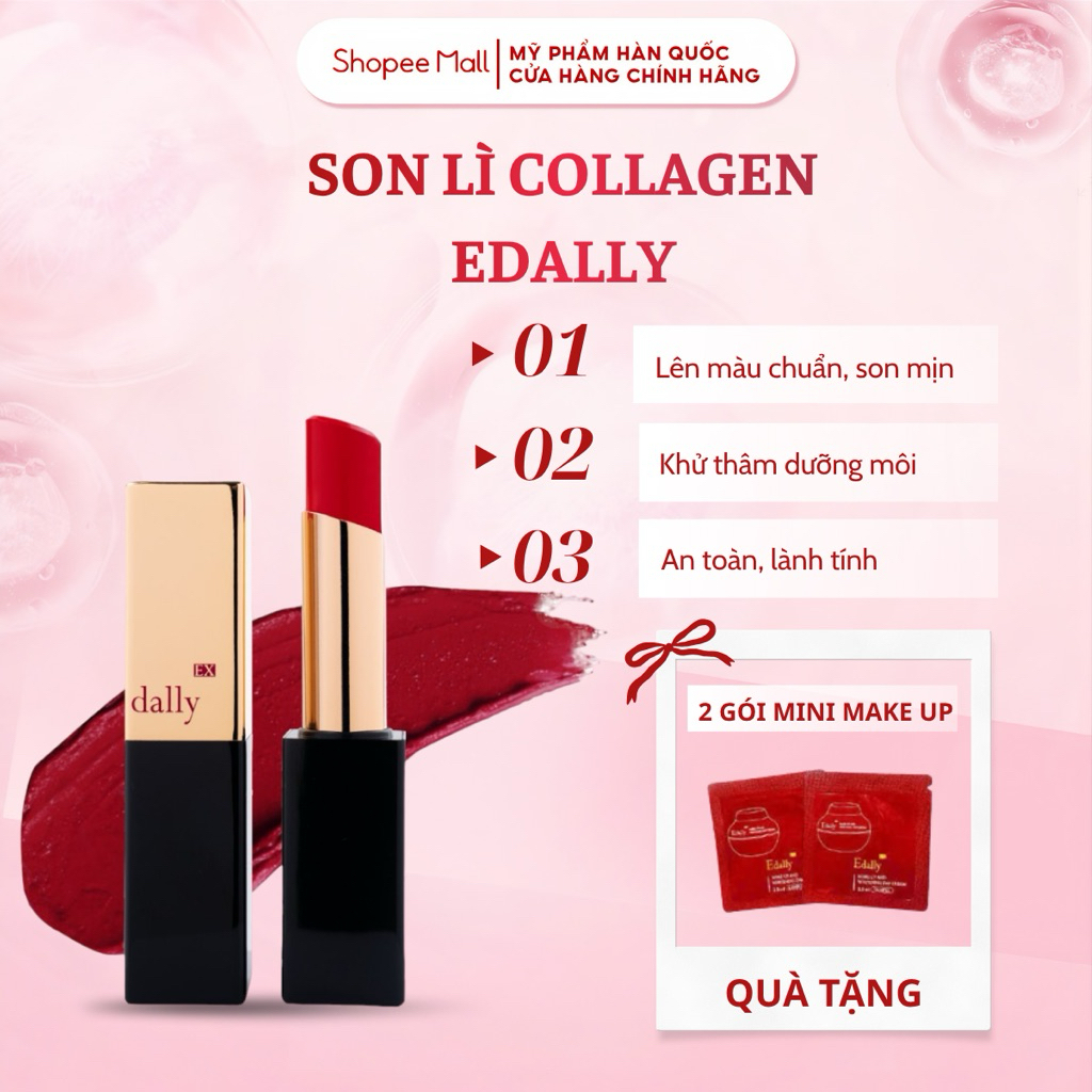Son môi Collagen EDALLY EX COLLAGEN AMPOULE LIPSTICK mềm mịn môi lên màu cực chất dưỡng môi mềm 3,5g