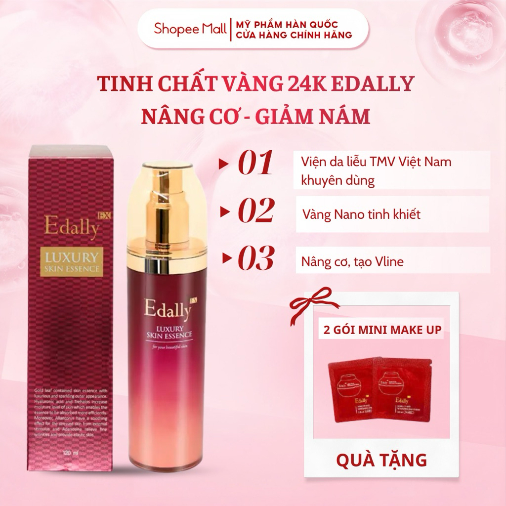 Tinh Chất Vàng 24K EDALLY EX LUXURY SKIN ESSENCE Dưỡng Da Nâng Cơ Giảm Nếp Nhăn, Giảm Mụn Hiệu 130ml