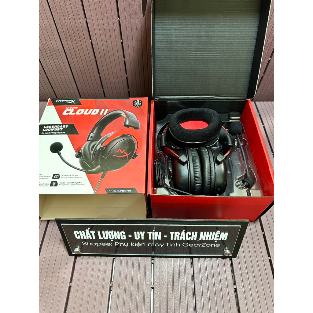 Tai nghe Gaming Hyperx Cloud 2 (cloud II) fullbox trắng hồng, đỏ, bạc chính hãng | BigBuy360 - bigbuy360.vn