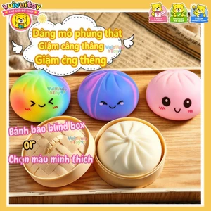 Bánh Bao Squishy Blind Box – Đồ chơi bóp xả stress siêu đã【hộp mù】