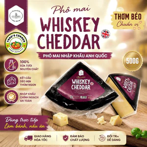 PHÔ MAI - COMBE CASTLE - CHEDDAR WITH WHISKEY 500G| VƯƠNG QUỐC ANH | THƠM ĐẬM VỊ