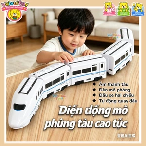 Tàu cao tốc mô phỏng đa năng chạy điện – Đồ chơi giáo dục sớm cho trẻ em