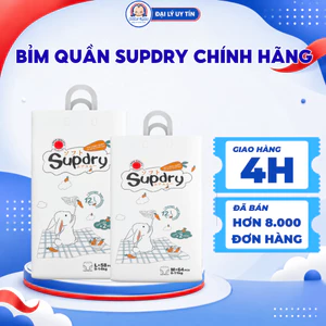 Bỉm SUPDRY Tã Quần Cao Cấp Siêu Thấm Hút Thoáng Khí, Siêu Mềm Mịn Cho BéThoải Mái Vận Động