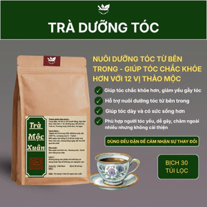 Trà Mộc Xuân Thảo Mộc Organic Dưỡng Tóc Từ Bên Trong - Nuôi Dưỡng cho tóc yếu, dễ gãy, bạc