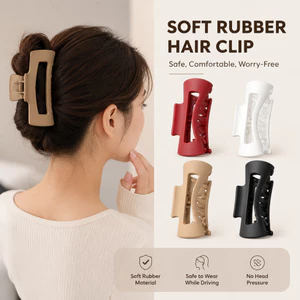 Kẹp tóc bóp nhựa mềm chống vỡ, kẹp giữ tóc chắc chắn, nhiều màu, an toàn cho trẻ em