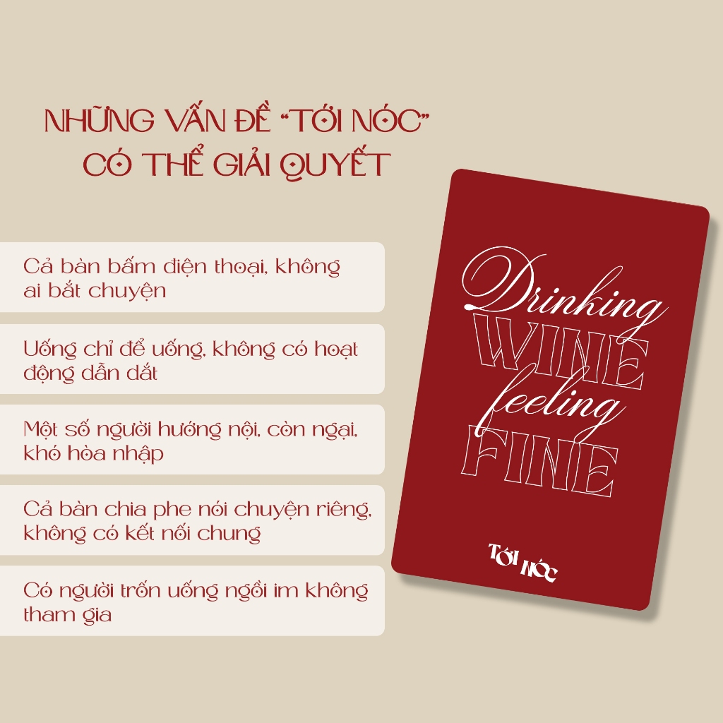 Bài chơi cùng bạn bè Tới Nóc drinking game khiến cả bài phải zô liên tục phàn xạ, cà khịa, gài bẫy